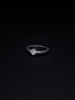 Engraved Cut Stone Ring